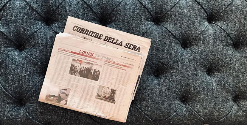 BertO in Corriere della Sera: the Design of your Dreams is  Made in Meda